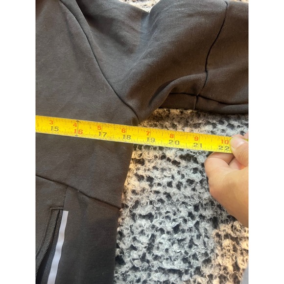 Men's Black Athletic Works Hooded Sweatshirt Size L Husky - Picture 5 of 5